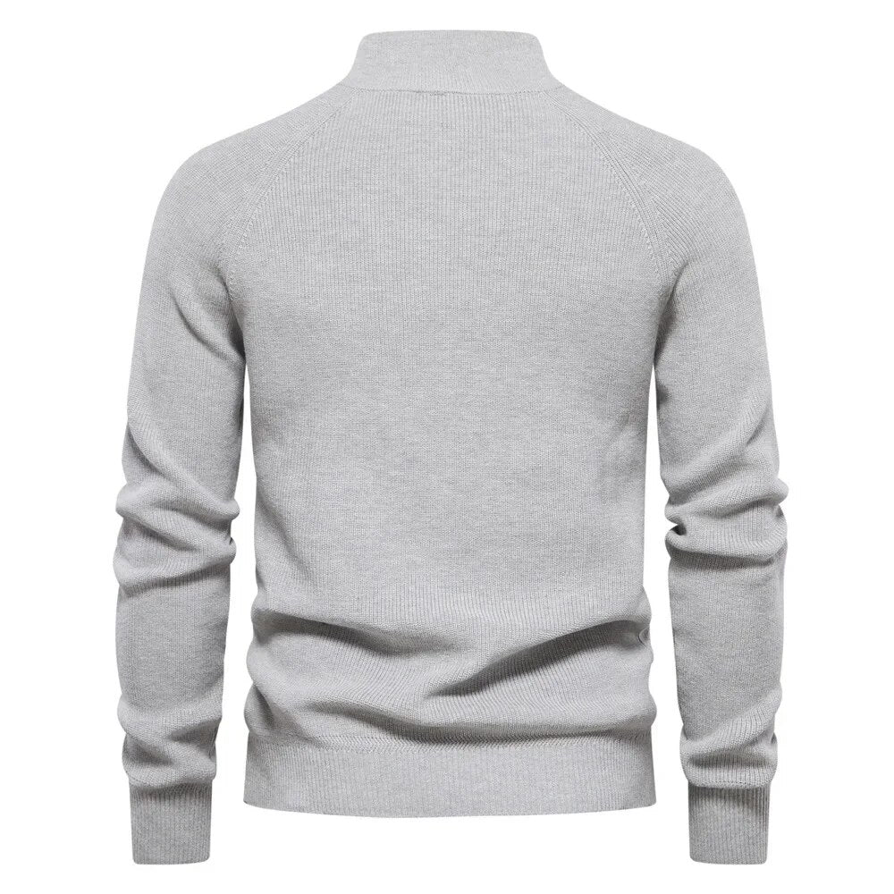 Zippie - Pullover bodyfit alla moda con zip per uomini