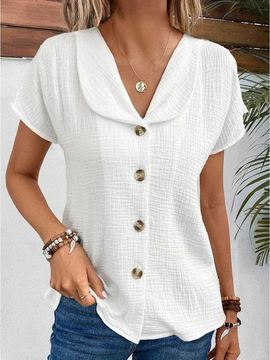 Mia - Elegante Damenbluse in Weiß