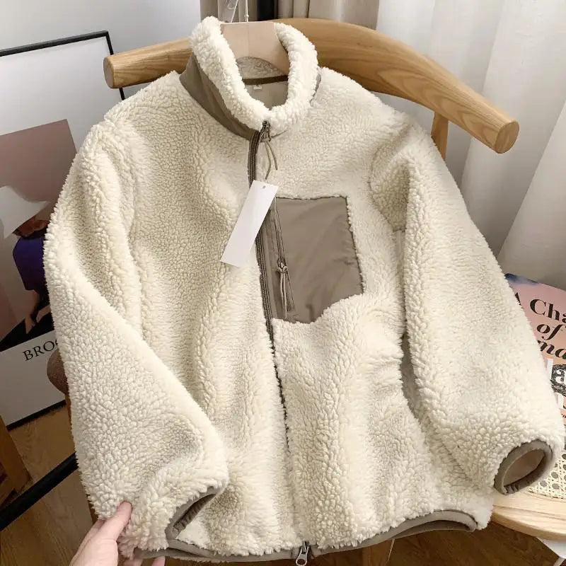 Damen Winterjacke | Teddy-Effekt | Kuschelig weich & winddicht