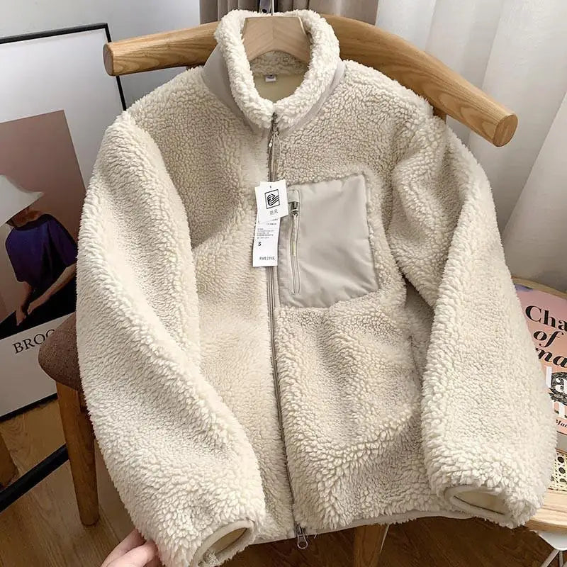 Damen Winterjacke | Teddy-Effekt | Kuschelig weich & winddicht