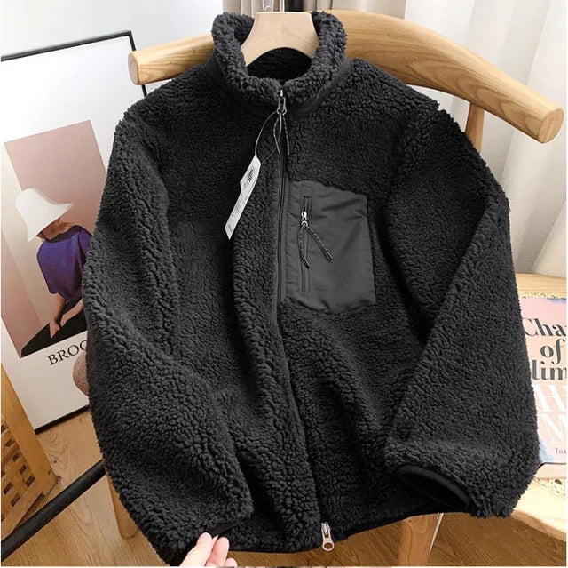 Damen Winterjacke | Teddy-Effekt | Kuschelig weich & winddicht