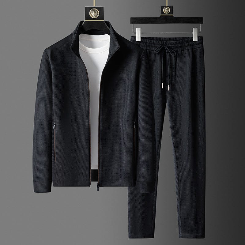 Herren Loungeanzug | 2-teiliges Set mit Jacke & Hose | Weiches Material & Modernes Design