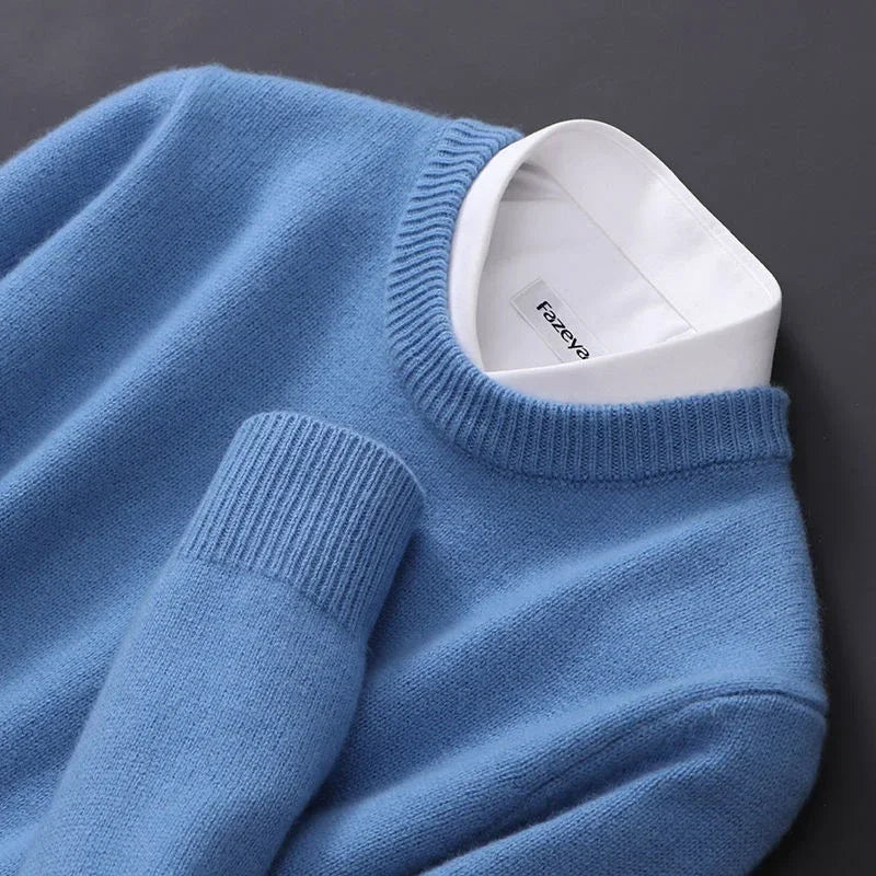 Herren Kaschmir Pullover | Weicher Feinstrick | Klassisch & Wärmend