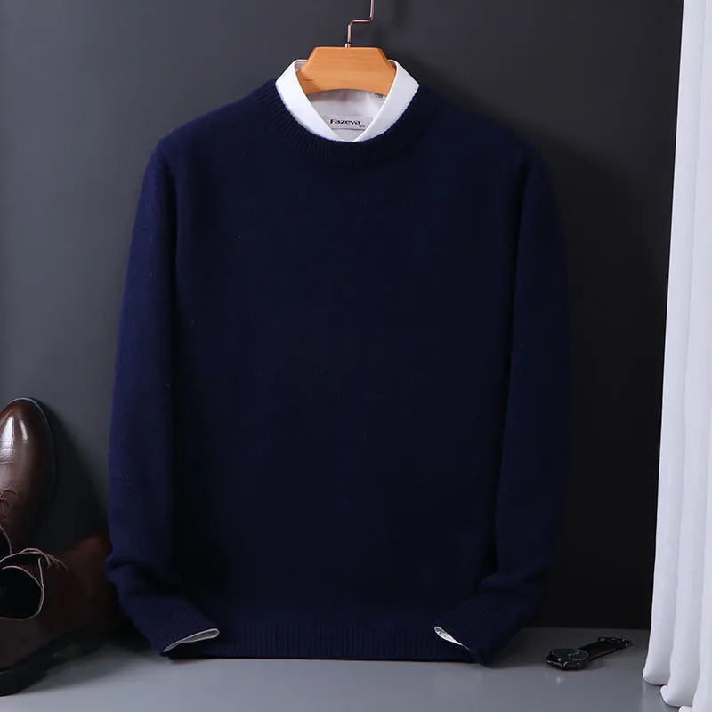 Herren Kaschmir Pullover | Weicher Feinstrick | Klassisch & Wärmend