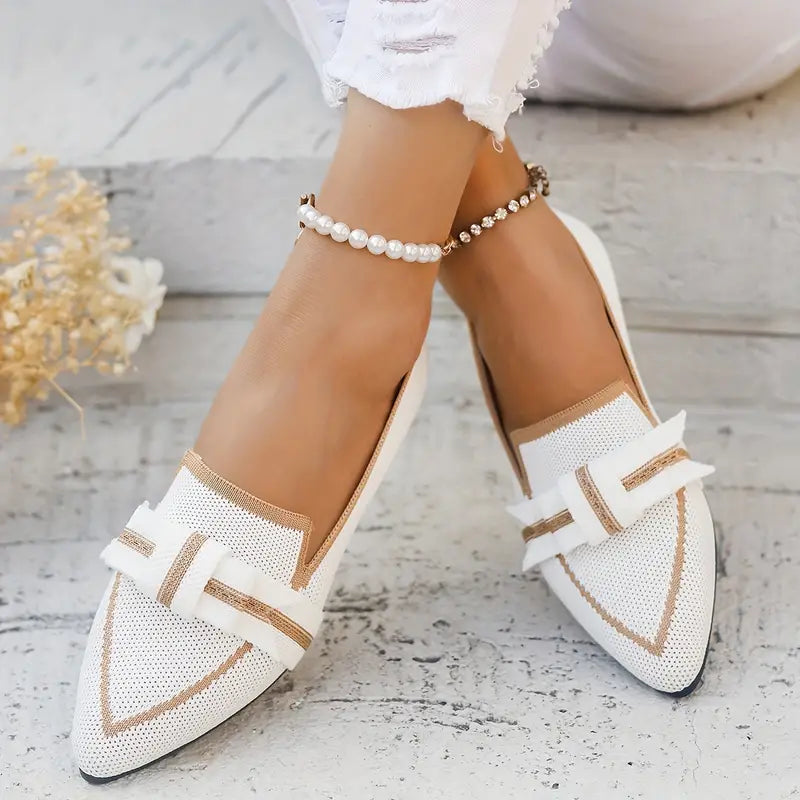 Franka  | geknotet Design flache Schuhe