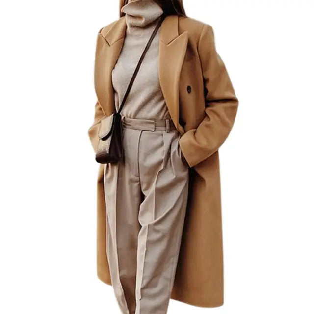 Lysithe | Eleganter Wollmantel für Damen