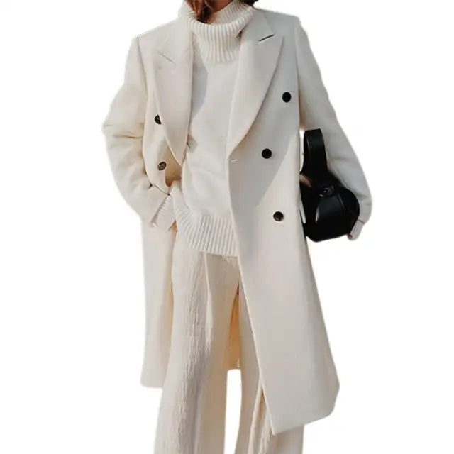 Lysithe | Eleganter Wollmantel für Damen