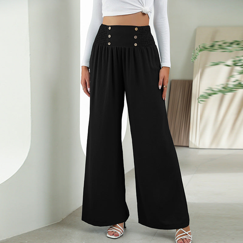 Deirdre -  Elastische Hose mit hoher Taille