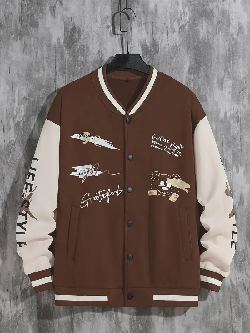 Coli | Collegejacke mit Hipster-Buchstabenmuster