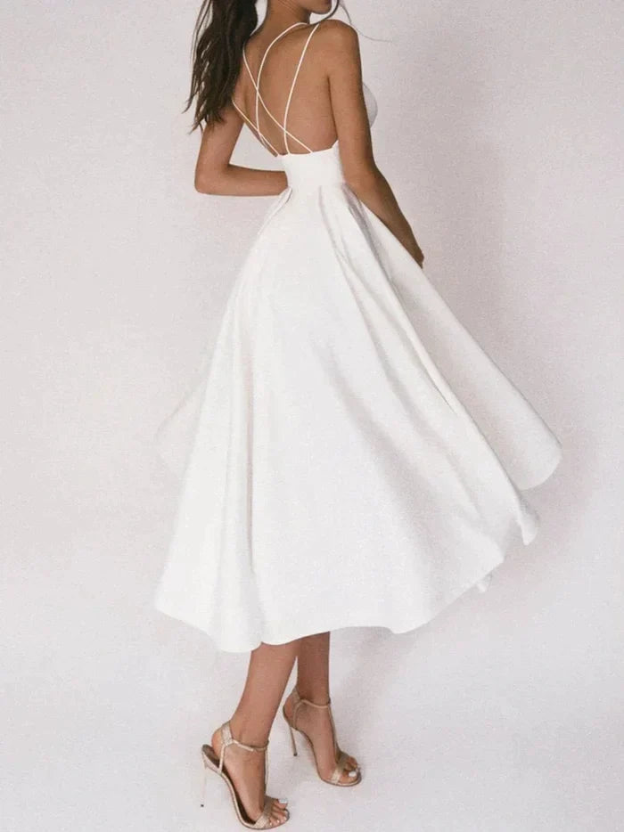 Tamitha | Elegante vestito con scollatura a V e spalline
