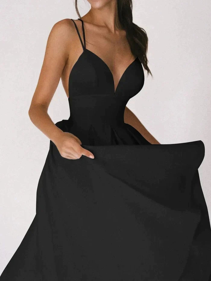Tamitha | Elegante vestito con scollatura a V e spalline