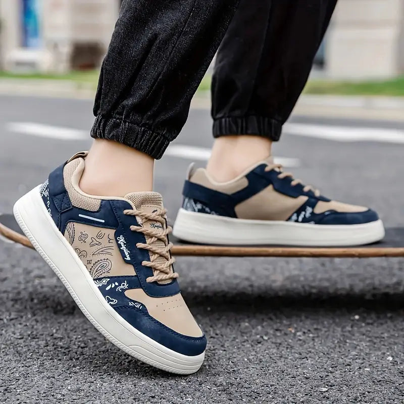 Weber - Bedruckte Schnürschuh-Sneaker