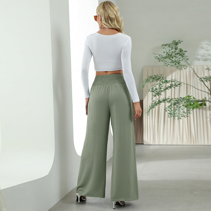 Deirdre -  Elastische Hose mit hoher Taille