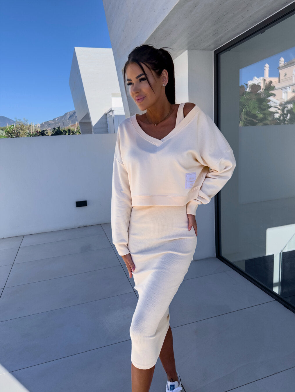 Imelda | Set di felpa e abito casual