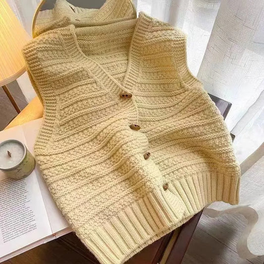Filomena | Ärmellose Strickjacke