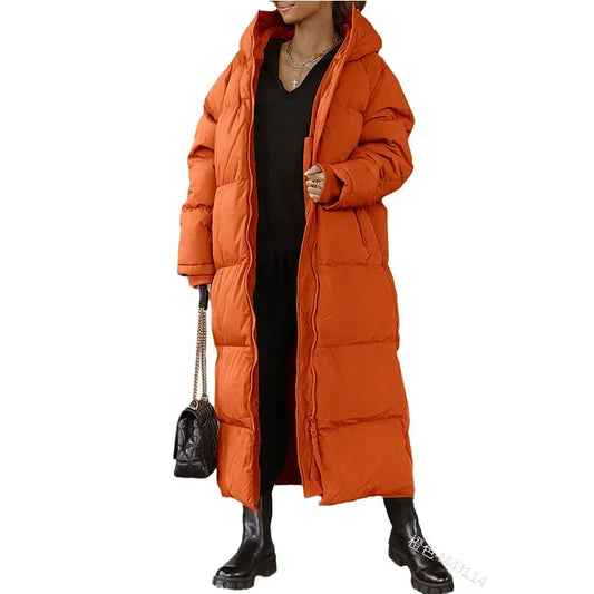 Yathira | lange wattierte winterjacke