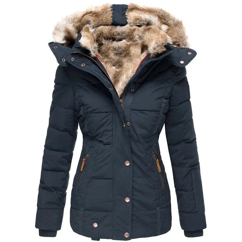 Stefanie™ - Warmer Wintermantel mit Fellfutter