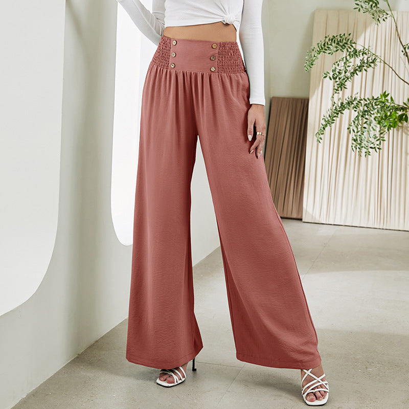 Deirdre -  Elastische Hose mit hoher Taille