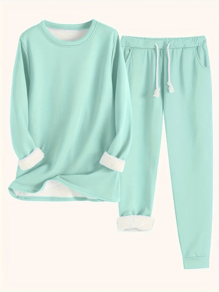Damen Thermo-Set | Zweiteiler Einfarbig | Wärmend & Bequem