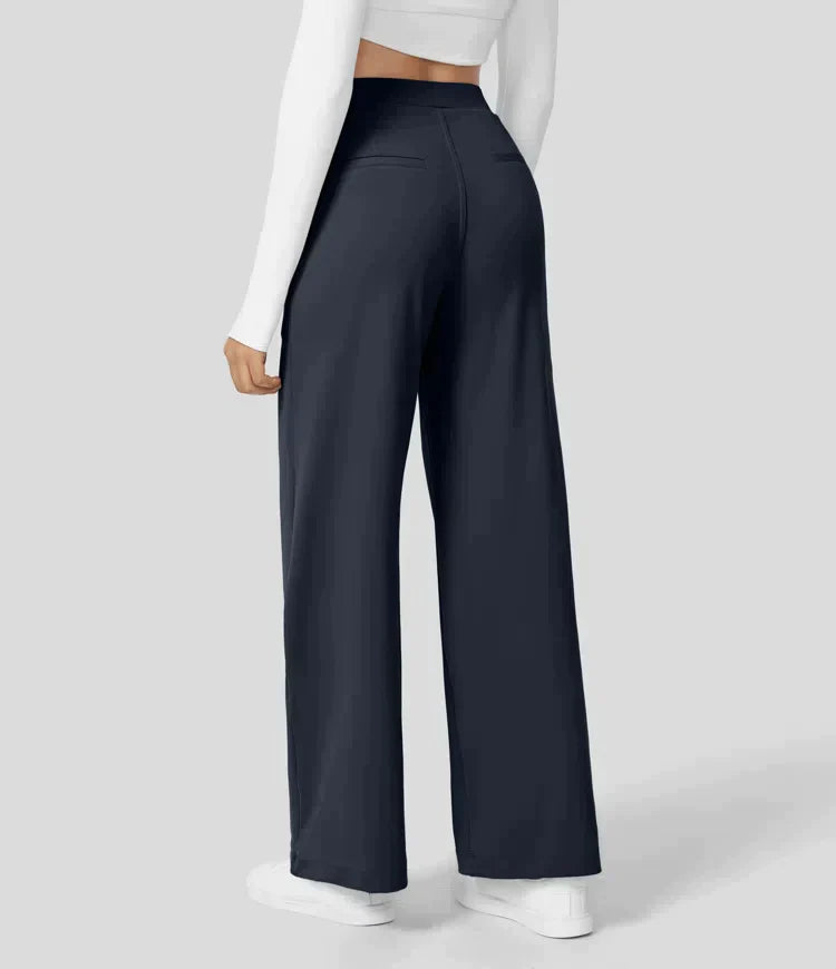 Sauzy | Hochtaillierte Stretch-Hose mit geradem Bein
