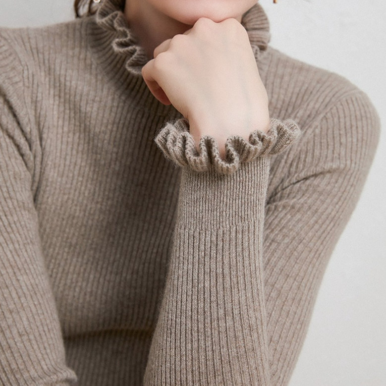 Damen Rollkragenpullover | Klassisch | Ultrazarte Feinstrick-Qualität Kaschmir