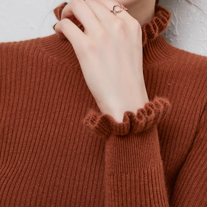 Damen Rollkragenpullover | Klassisch | Ultrazarte Feinstrick-Qualität Kaschmir