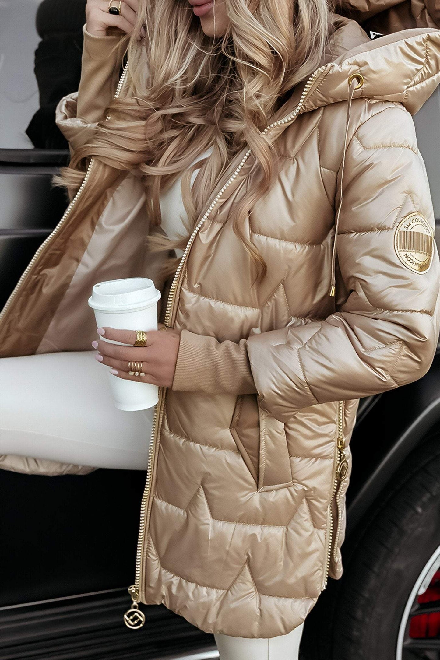 Damen Casual Jacke | Kapuzenjacke | Weiche Stoffqualität | Alltag & Freizeit