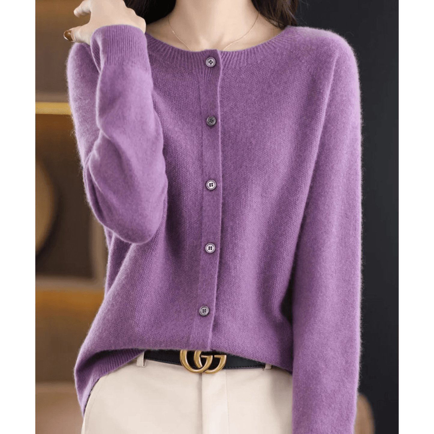 Chestka | Damen Woll-Strickjacke