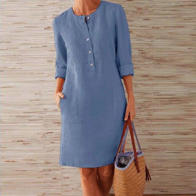 Melle  |  kleid aus midi-länge für frauen