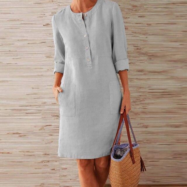 Melle  |  kleid aus midi-länge für frauen