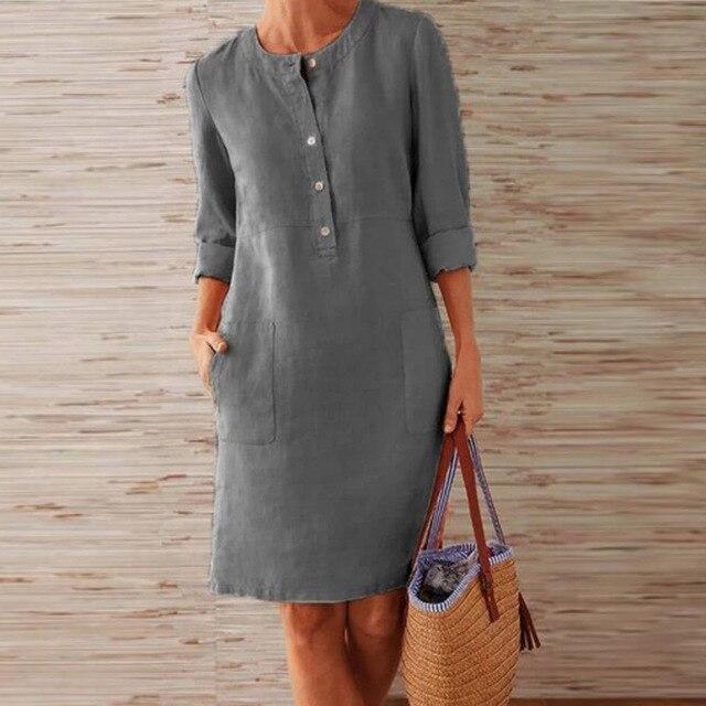 Melle  |  kleid aus midi-länge für frauen