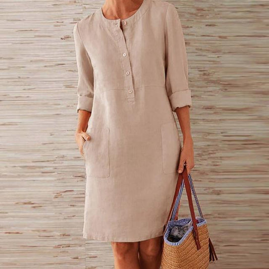 Melle  |  kleid aus midi-länge für frauen