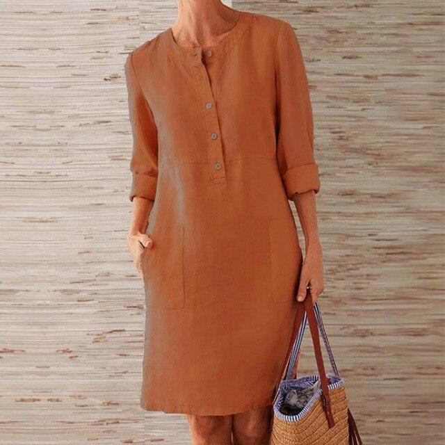 Melle  |  kleid aus midi-länge für frauen