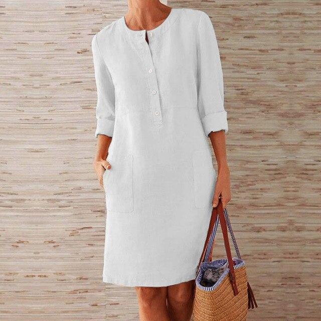 Melle  |  kleid aus midi-länge für frauen