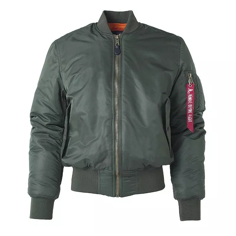 Azemar | Hochwertige Unisex Bomberjacke mit Reißverschluss